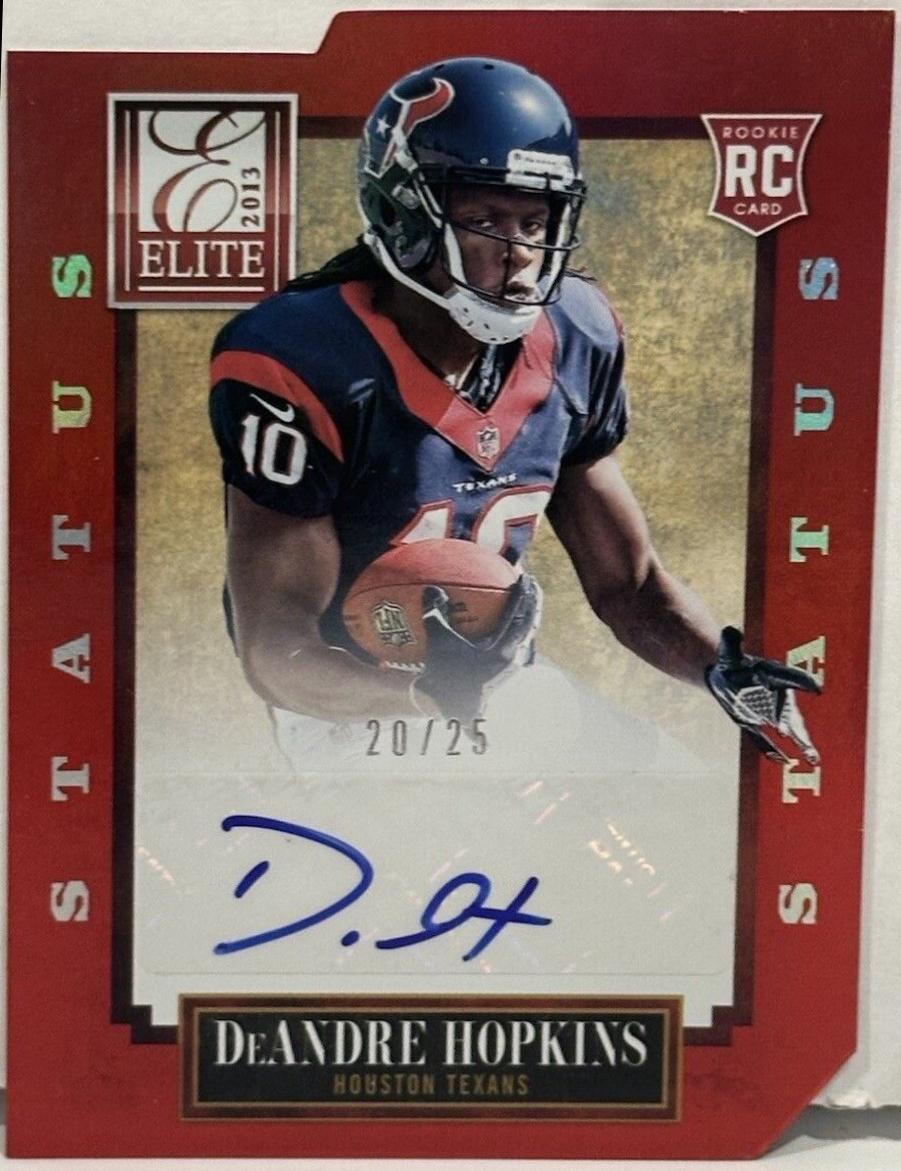 DeAndre Hopkins [Red Status Die Cut Autograph] #125