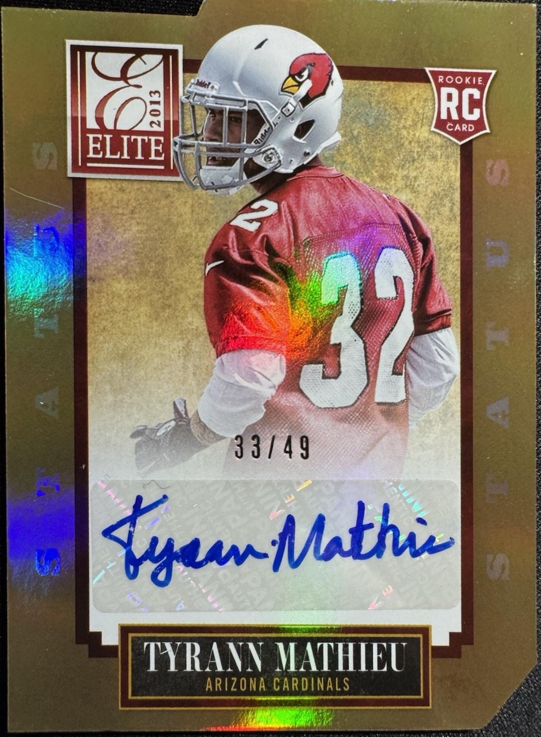Tyrann Mathieu [Gold Status Die Cut Autograph] #178