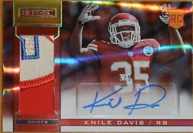 Knile Davis [Autograph Longevity Team Logo Platinum] #154