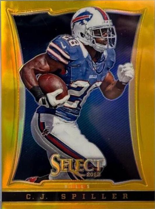 C.J. Spiller [Gold Prizm] #12