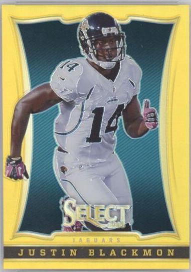 Justin Blackmon [Gold Prizm] #36