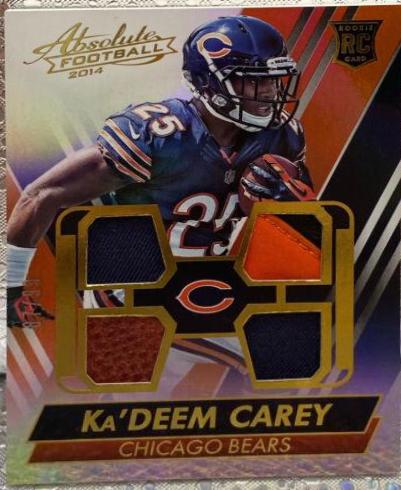 Ka'Deem Carey [Autograph Jersey, Ball, Glove] #226