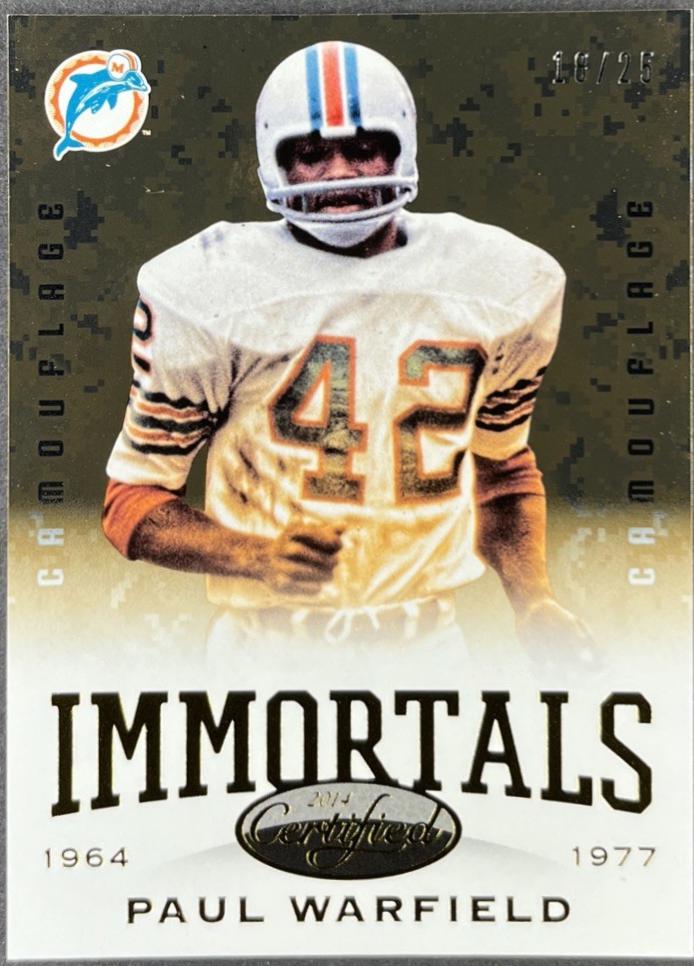 Paul Warfield [Gold Camo] #196