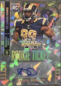Aaron Donald [Sec Autograph Cracked Ice] #101