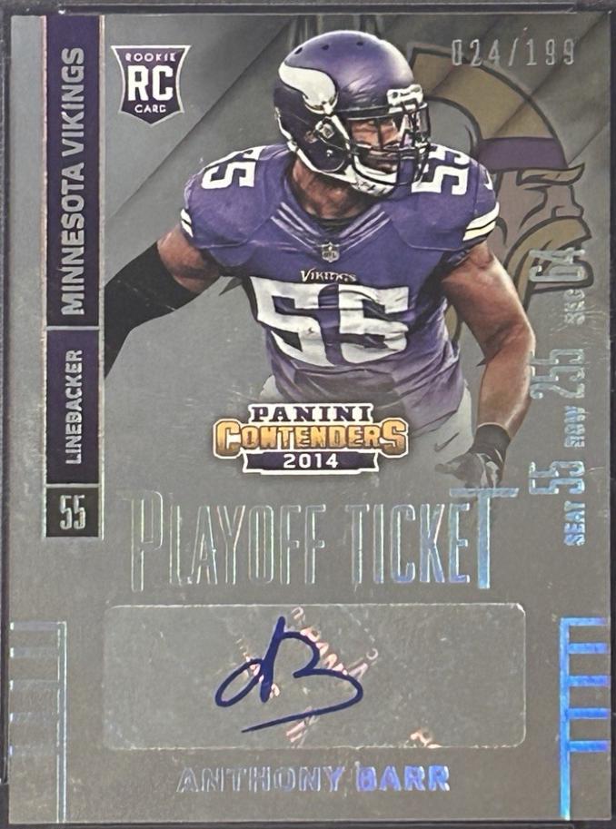Anthony Barr [Seat Autograph Playoff Ticket] #103
