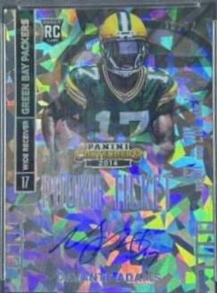 Davante Adams [Running Forward Autograph Cracked Ice] #212