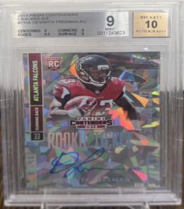 Devonta Freeman [Standing Autograph Cracked Ice] #215