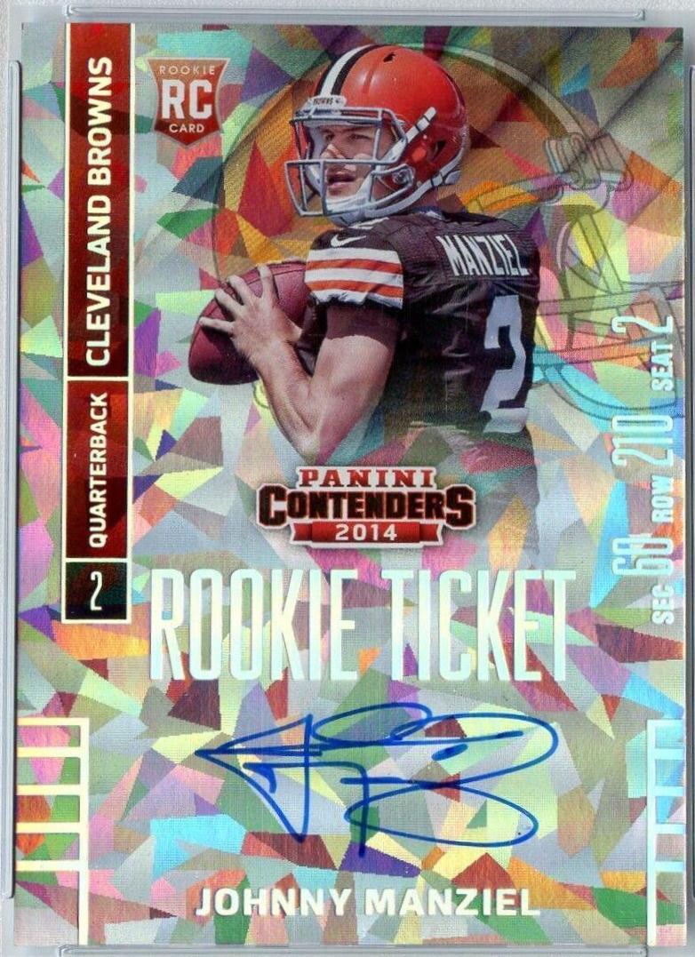 Johnny Manziel [Juggling Ball Autograph Cracked Ice] #240