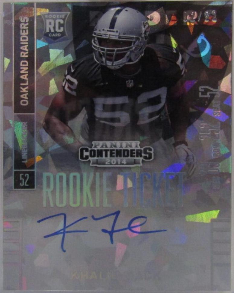 Khalil Mack [Leaning Forward Autograph Cracked Ice] #224