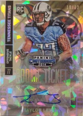 Taylor Lewan [Section Autograph Cracked Ice Ticket] #177
