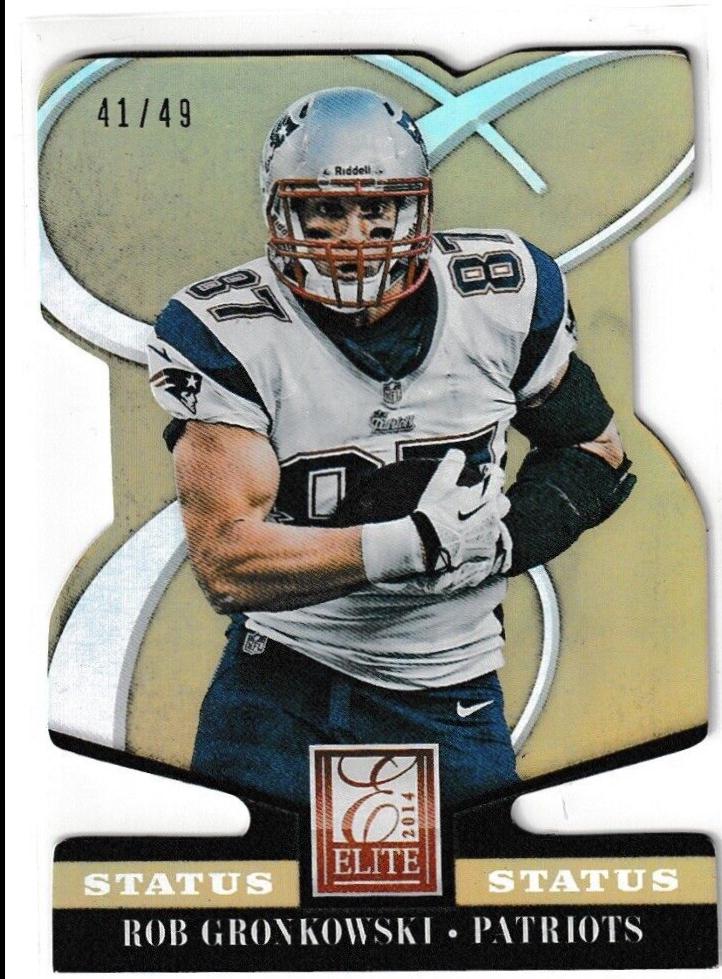Rob Gronkowski [Gold Status Die Cut] #60