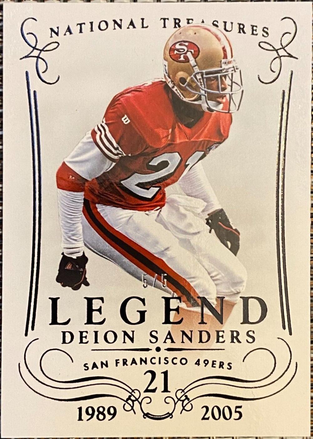 Deion Sanders [Century Black] #170