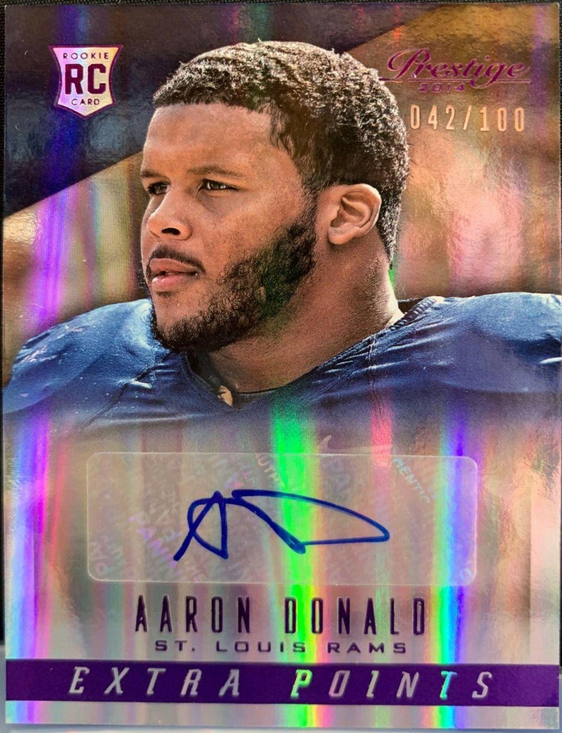 Aaron Donald [Extra Points Purple Autograph] #202