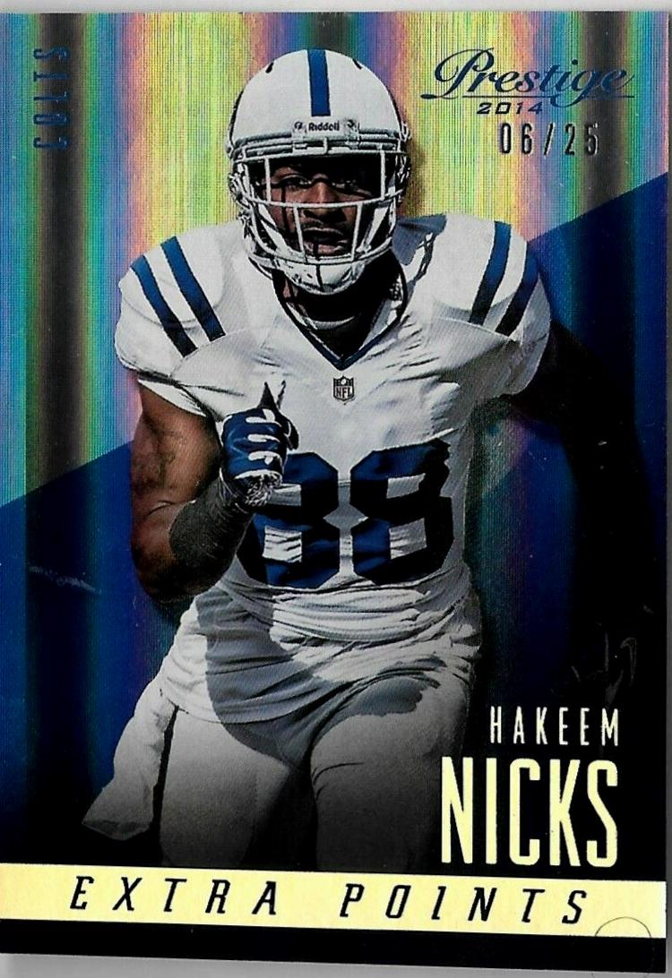 Hakeem Nicks [Extra Points Holo Silver] #60