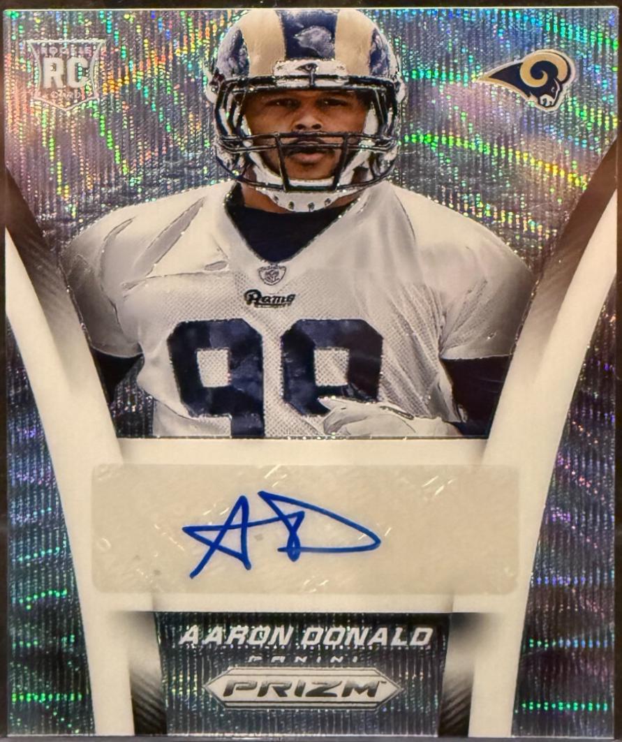 Aaron Donald [Light Blue Wave Prizm] #AR-AD