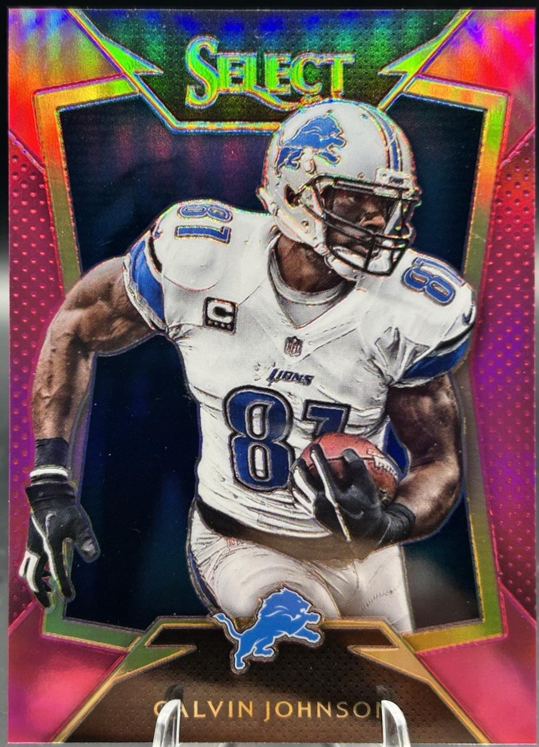 Calvin Johnson [Fuchsia Prizm] #12