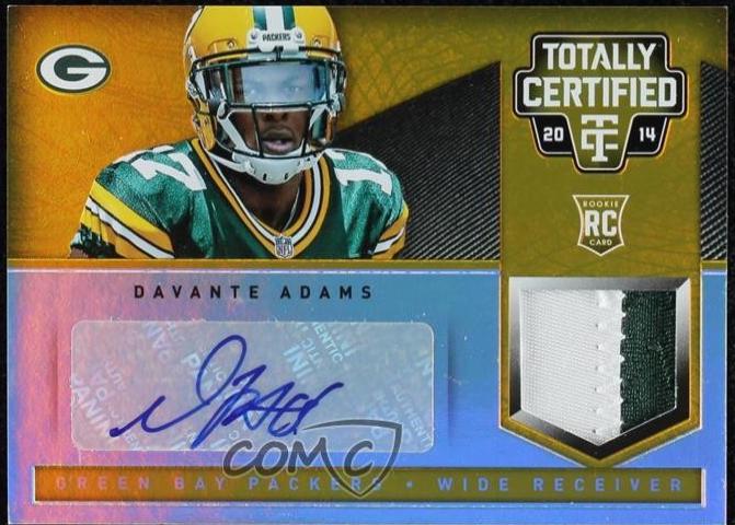 Davante Adams [Autograph Jersey Prime Mirror Gold] #172