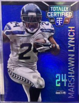 Marshawn Lynch [Mirror Platinum Blue] #82