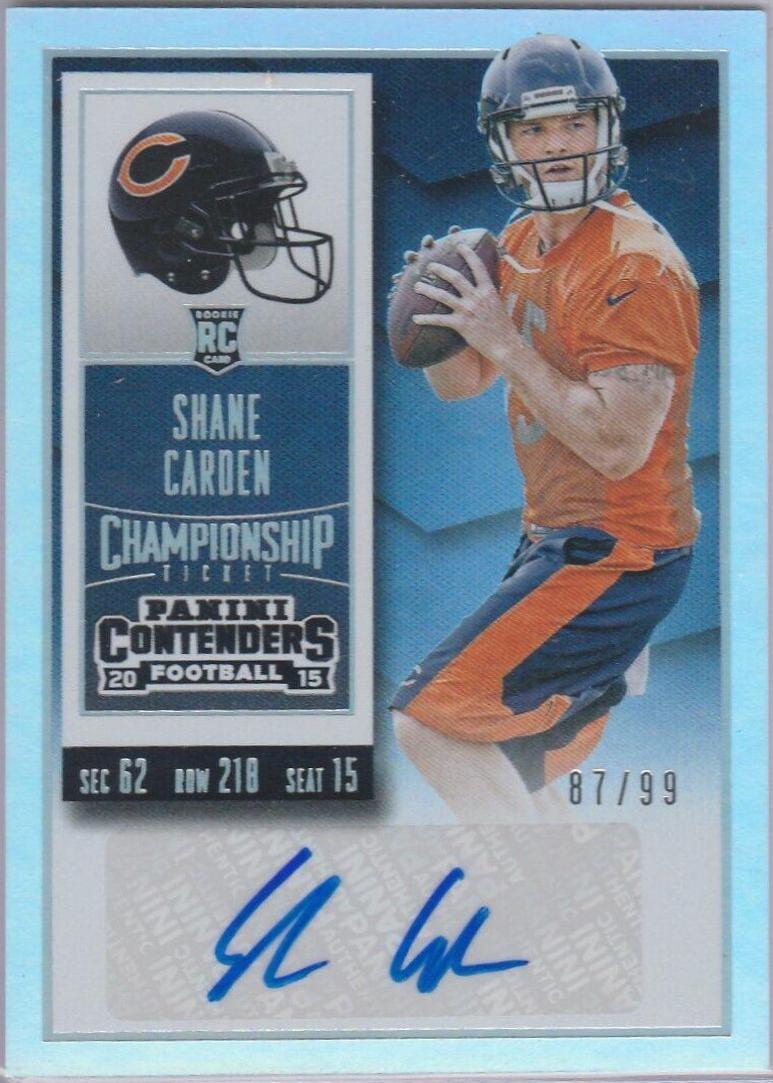 Shane Carden [Helmet Autograph Championship Ticket] #180