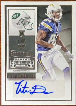 Titus Davis [Helmet Autograph] #155