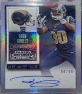 Todd Gurley [Catching Autograph Championship Ticket] #238