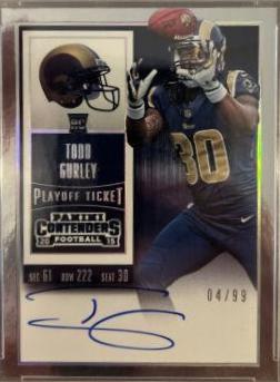 Todd Gurley [Catching Autograph Playoff Ticket] #238