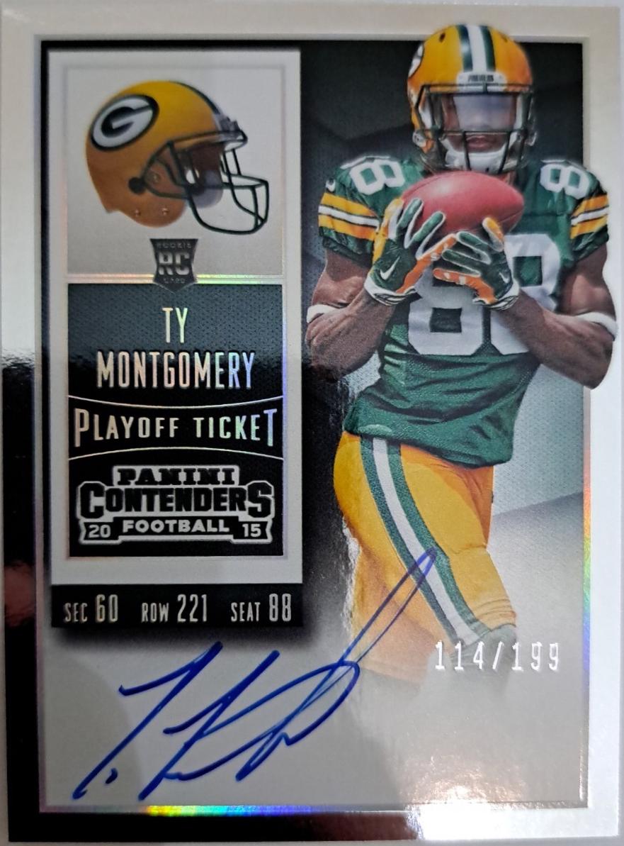 Ty Montgomery [Ball in Both Hands Autograph Playoff Ticket] #239