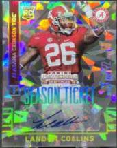 Landon Collins [Section Autograph Cracked Ice Ticket] #129
