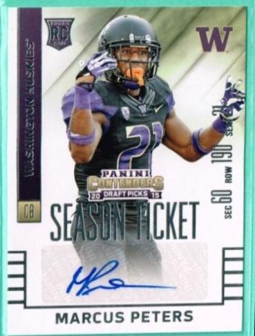 Marcus Peters [Section Autograph Bowl Ticket] #147