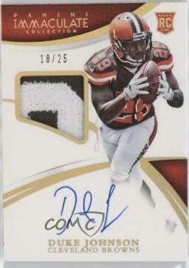 Duke Johnson [Autograph Patch Gold] #143