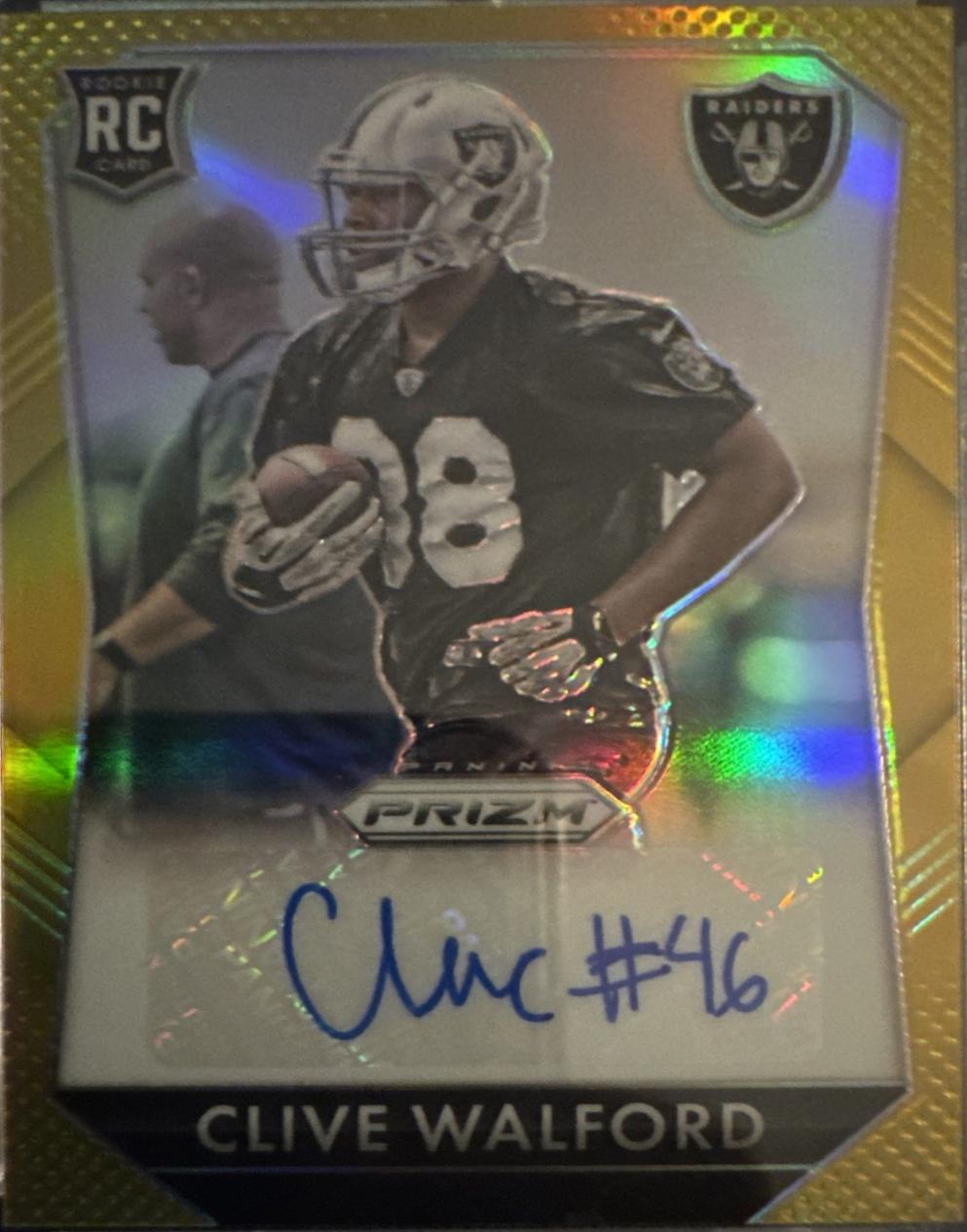 Clive Walford [Gold Prizm] #RS-CW