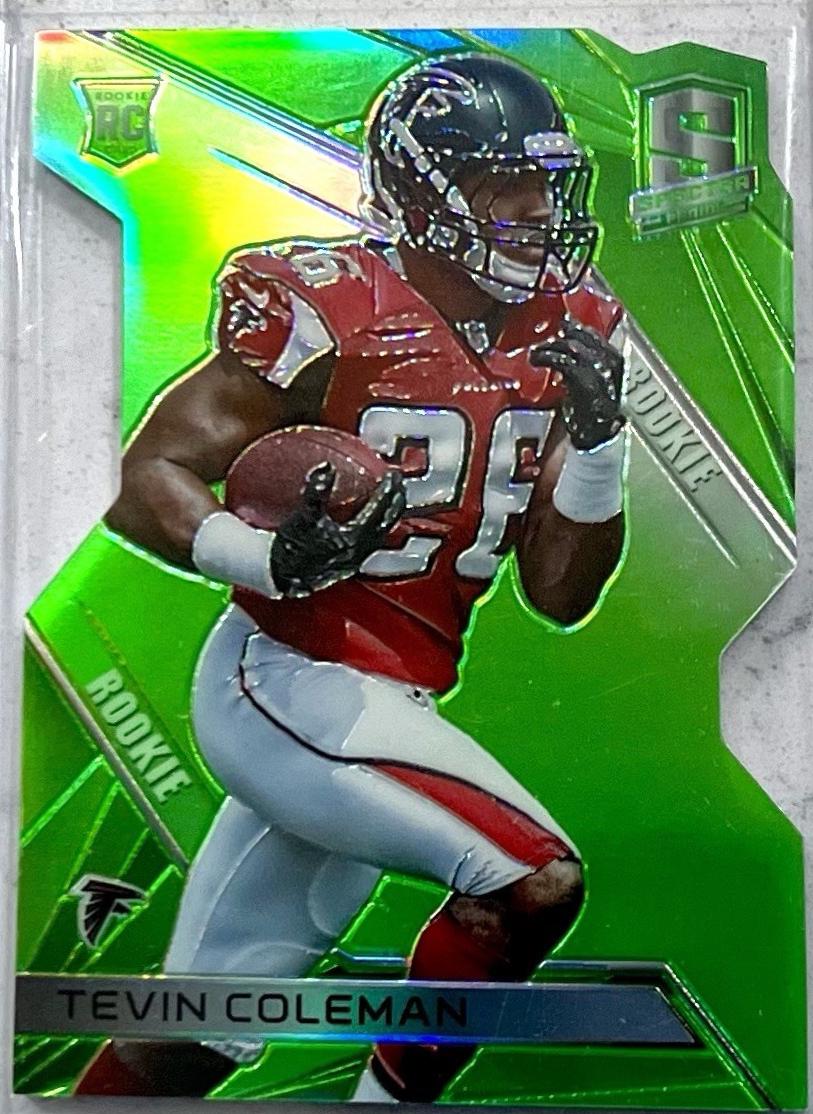 Tevin Coleman [Neon Green Die Cut] #135