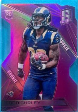Todd Gurley [Catching ball Neon Pink Die Cut] #121