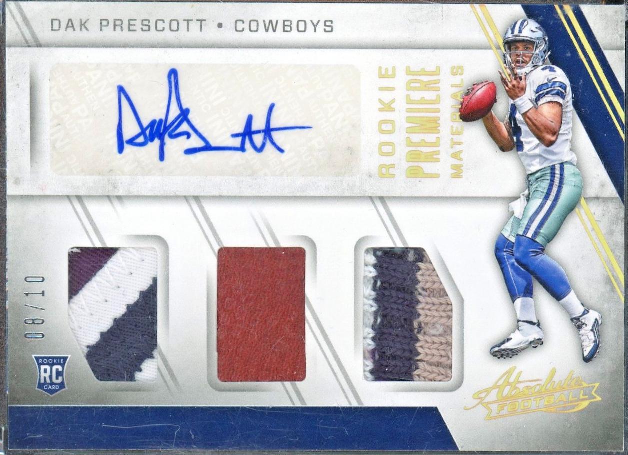 Dak Prescott [Rookie Premiere Materials Autograph Spectrum] #229