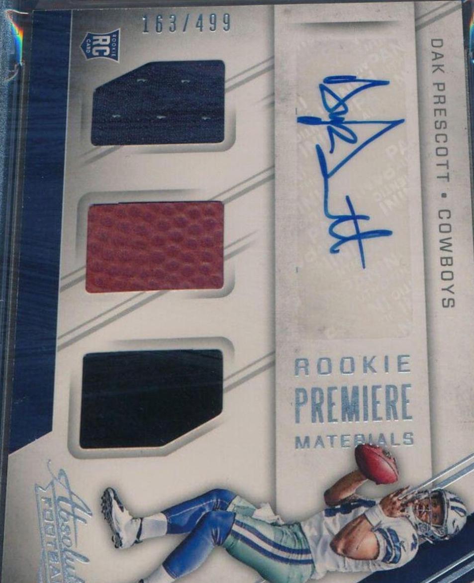Dak Prescott [Rookie Premiere Materials Autograph] #229