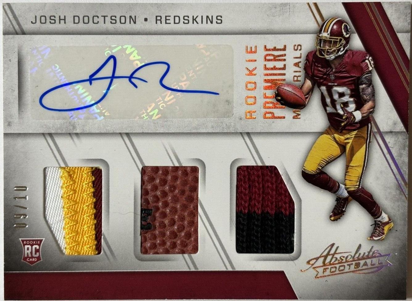 Josh Doctson [Rookie Premiere Materials Autograph Spectrum] #207