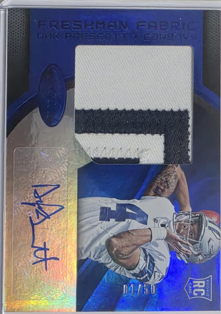 Dak Prescott [Freshman Fabric Mirror Blue Signature] #229