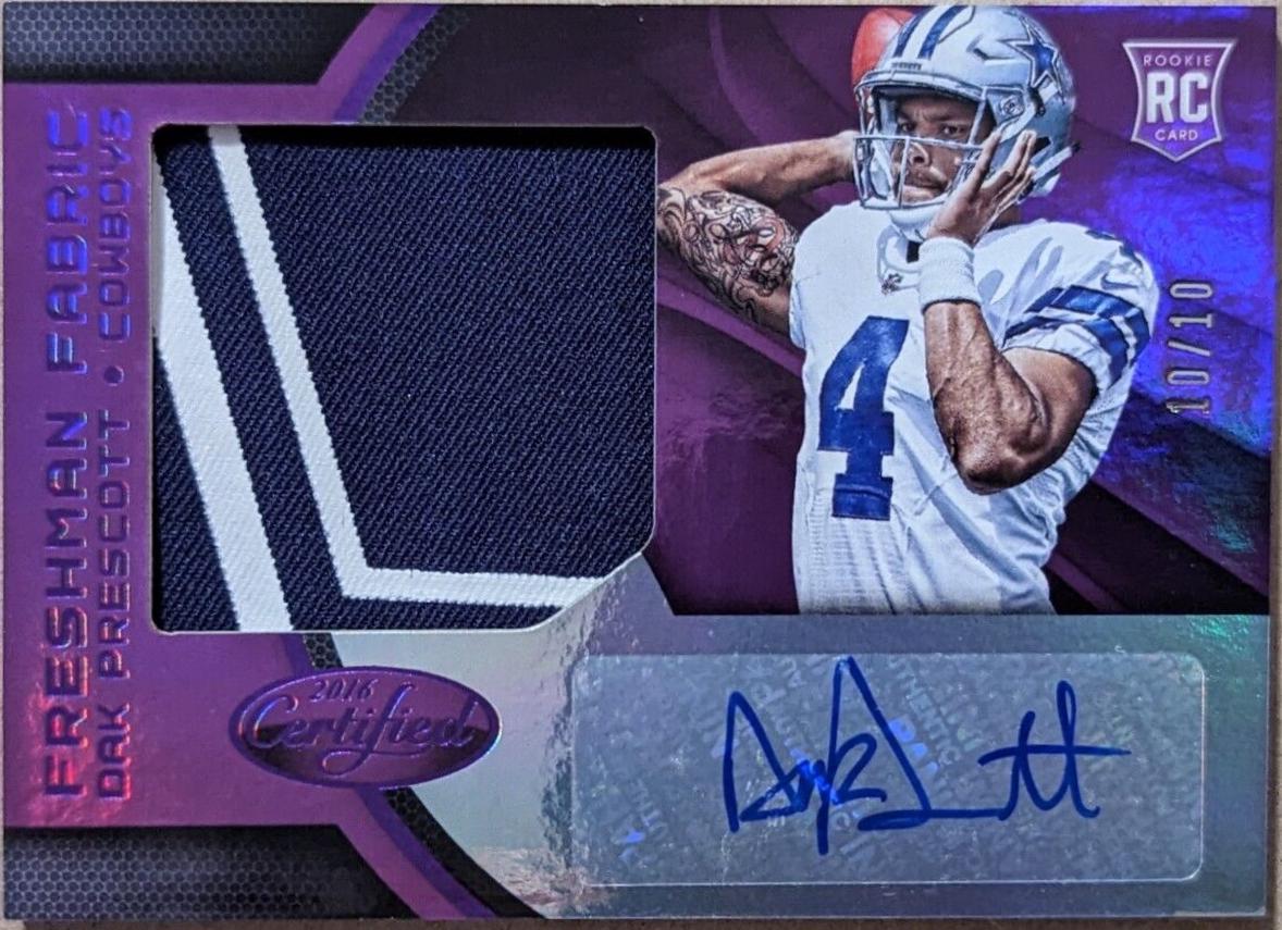 Dak Prescott [Freshman Fabric Mirror Purple Signature] #229
