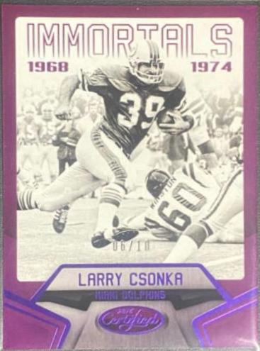 Larry Csonka [Mirror Purple] #128