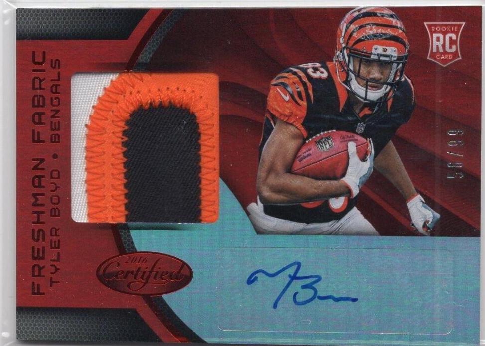 Tyler Boyd [Freshman Fabric Mirror Red Signature] #221