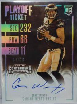 Carson Wentz [Autograph Playoff Ticket] #302
