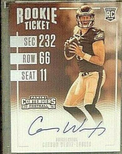 Carson Wentz [Autograph Sepia] #302