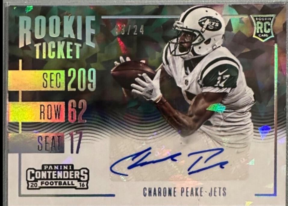 Charone Peake [Autograph Cracked Ice Ticket] #260