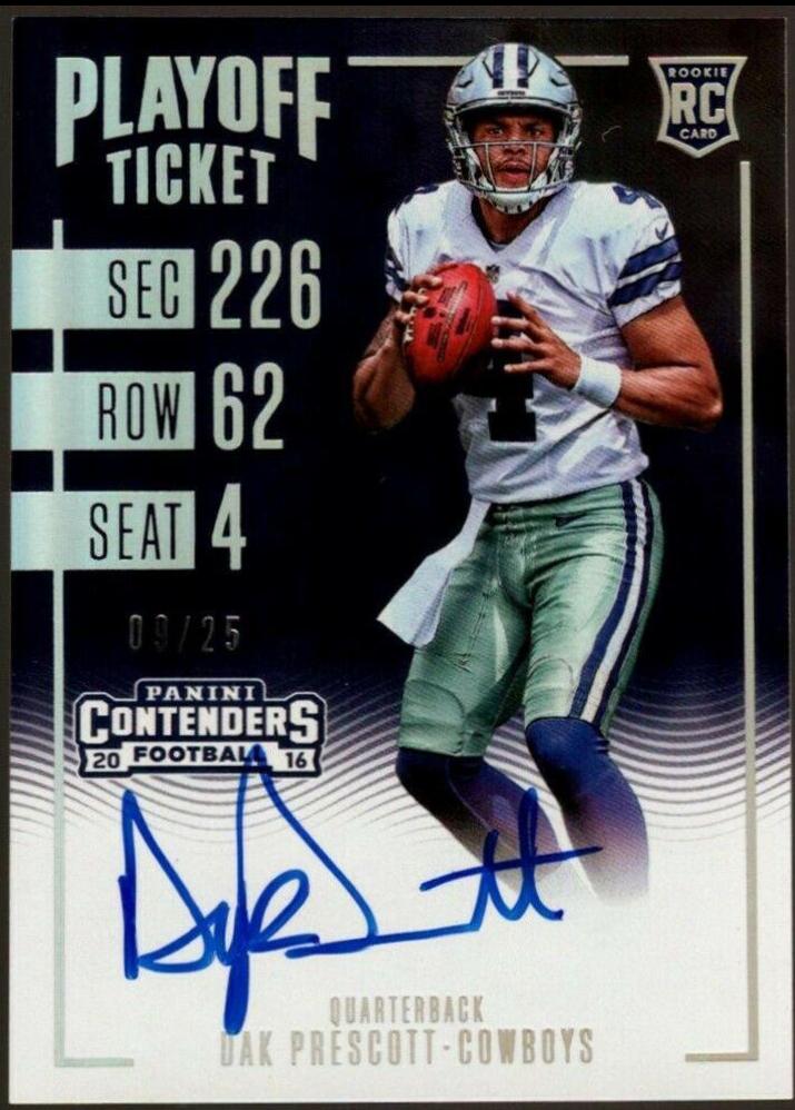 Dak Prescott [Autograph Playoff Ticket] #307