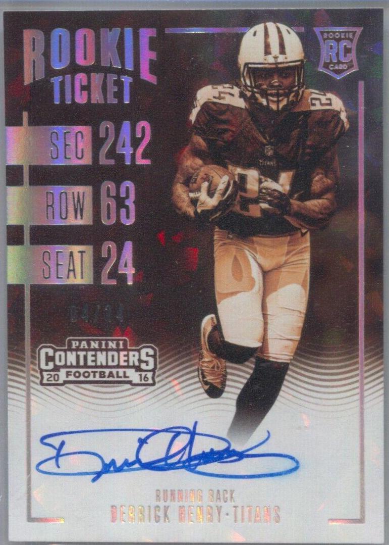 Derrick Henry [Autograph Sepia Cracked Ice] #311