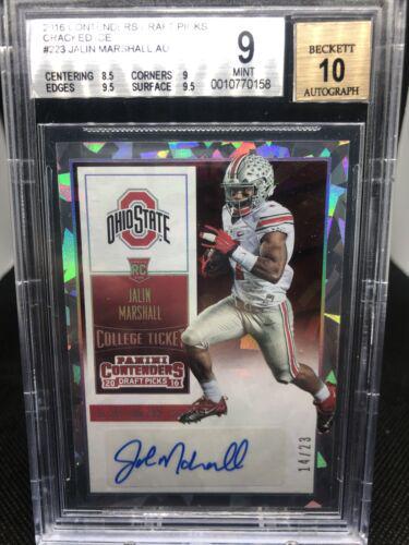 Jalin Marshall [Autograph Cracked Ice Ticket] #154