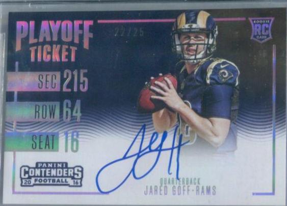 Jared Goff [Autograph Playoff Ticket] #341