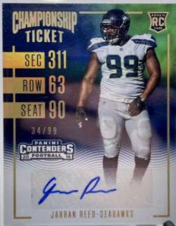 Jarran Reed [Autograph Championship Ticket] #193