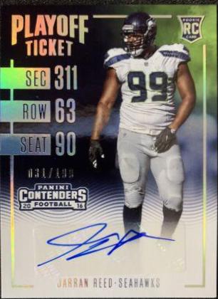Jarran Reed [Autograph Playoff Ticket] #193