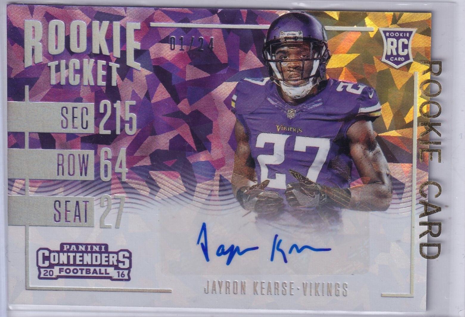 Jayron Kearse [Autograph Cracked Ice Ticket] #273